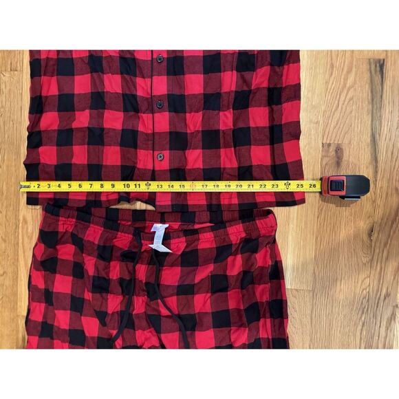 Men's Big & Tall Size 2XL Red Buffalo Check Flannel Pajama Set - Wondershop™ NEW - Picture 6 of 16